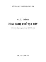 Giáo trình công nghệ chế tạo máy - Chương mở đầu pps