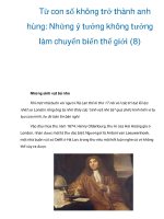 Từ con số không trở thành anh hùng: Những ý tưởng không tưởng làm chuyển biến thế giới (8) pps