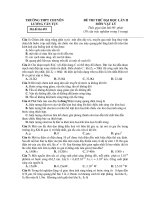 ĐỀ THI THỬ ĐẠI HỌC LẦN II MÔN VẬT LÝ - Mã đề thi 493 doc