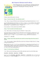 Phương pháp giải toán lớp 5 - Một số dạng bài về dấu hiệu chia hết ở tiểu học pdf