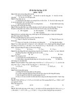 Đề thi thử đại học số 10 môn : vật lý docx