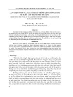 Báo cáo nghiên cứu khoa học: 