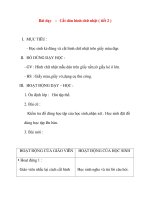 Giáo án lớp 1 môn Thủ Công: Bài dạy : Cắt dán hình chữ nhật ( tiết 2 ) doc