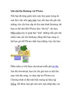 Ghi chú lên Desktop với PNotes doc