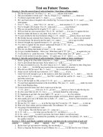 Test on Future Tenses pptx