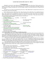 LUYỆN THI CẤP TỐC MÔN ANH VĂN – TEST 3 ppt