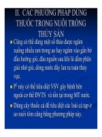 Bệnh học thủy sản : KHÁI NIỆM VỀ THUỐC TRONG NUÔI TRỒNG THỦY SẢN part 3 pdf