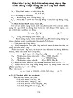 Giáo trình phân tích khả năng ứng dụng lập trình dòng nhiệt riêng do làm bay hơi nước châm p1 pps