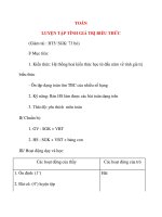 Giáo án lớp 4: TOÁN LUYỆN TẬP TÍNH GIÁ TRỊ BIỂU THỨC pps