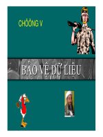 GIÁO TRÌNH TIN HỌC CĂN BẢN_CHƯƠNG 7: BẢO VỆ DỮ LIỆU docx