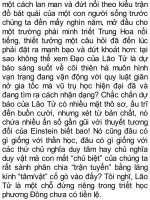 TƯ DUY PHƯƠNG ĐÔNG NHÌN DƯỚI ÁNH SÁNG HỌC THUYẾT EINSTEIN Tác giả: Nguyễn Huệ Chi Phần 6 ppt