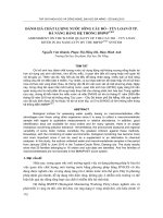 Báo cáo nghiên cứu khoa học: 