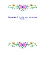 Hướng dẫn đồ án công nghệ chế tạo máy - Phụ lục I pdf