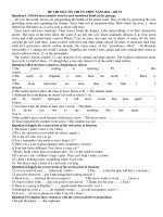 ĐỀ THI MẪU ÔN THI TN-THPT NĂM 2011 – ĐỀ 15 pdf