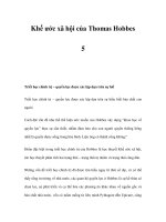 Khế ước xã hội của Thomas Hobbes 5 pps