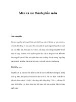 Máu và các thành phần máu pptx