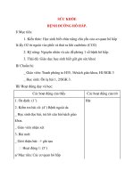 Giáo án lớp 4: SỨC KHỎE BỆNH ĐƯỜNG HÔ HẤP. ppt