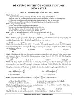 ĐỀ CƯƠNG ÔN THI TỐT NGHIỆP THPT 2011 MÔN VẬT LÍ doc