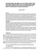 Báo cáo nghiên cứu khoa học: 