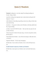 HƯỚNG DẪN THIẾT KẾ WEB_JOOMLA WEB_QUẢN LÝ MAMBOTS ppt