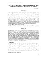 Báo cáo nghiên cứu khoa học: 