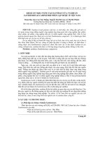 Báo cáo nghiên cứu khoa học: 