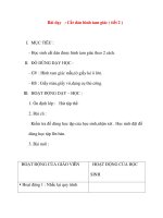 Giáo án lớp 1 môn Thủ Công: Bài dạy : Cắt dán hình tam giác ( tiết 2 ) ppt