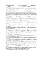 Đề thi thử đại học Môn vật lí - Mã đề 343 ppsx