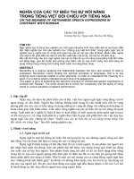 Báo cáo nghiên cứu khoa học: 