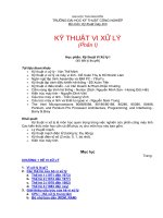 Kỹ thuật vi xử lý - Chương 1 ppt