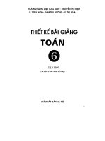 Thiết kế bài giảng toán 6 tập 1 part 1 ppsx