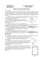 Kì thi chọn học sinh giỏi tỉnh Năm học 2010-2011 Môn thi: VậT Lý lớp 12 THPT- bảng a doc
