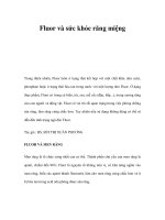 Fluor và sức khỏe răng miệng pot