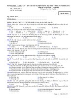 KỲ THI TỐT NGHIỆP TRUNG HỌC PHỔ THÔNG NĂM 2008 Môn thi: SINH HỌC, mã đề 673 ppt