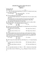 ĐỀ KIỂM TRA CHẤT LƯỢNG GIỮA KỲ II MÔN: VẬT LÝ- Nội dung đề: 692 pdf