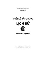 Thiết kế bài giảng lịch sử 10 nâng cao tập 1 part 1 pps