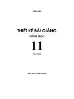 Thiết kế bài giảng hình học 11 tập 1 part 1 pps