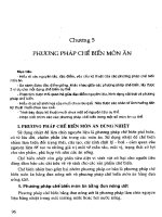 Lý thuyết Kỹ thuật chế biến sản phẩm ăn uống - Chương 5 docx