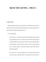 BỆNH TIỂU ĐƯỜNG – PHẦN 1 ppt