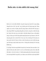 Buồn nôn và nôn nhiều khi mang thai ppsx