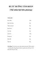 BÁ TỬ DƯỠNG TÂM HOÀN (Thế nhân hội biên phương) ppsx
