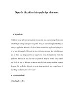 Nguyên tắc phân chia quyền lực nhà nước doc