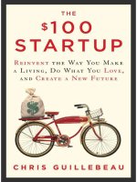 the 100 startup   reinvent the way you make a living