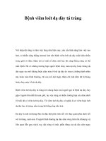 Bệnh viêm loét dạ dày tá tràng pdf