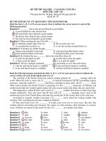 ĐỀ THI THỬ ĐẠI HỌC - CAO ĐẲNG NĂM 2011 MÔN THI: ANH VĂN docx