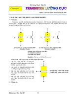 Bài Giảng Mạch Điện Tử_Chương 02 _TRANSISTOR LƯỠNG CỰC pptx