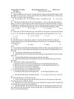 Đề thi thử đại học Môn vật lí - Mã đề 122 docx