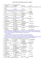LUYỆN THI CẤP TỐC MÔN ANH VĂN – TEST 19 pdf