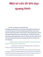 Một số vấn đề khi dạy quang hình pps