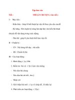 Giáo án lớp 4: Tập làm văn THUẬT CHUYỆN ( văn viết ) doc